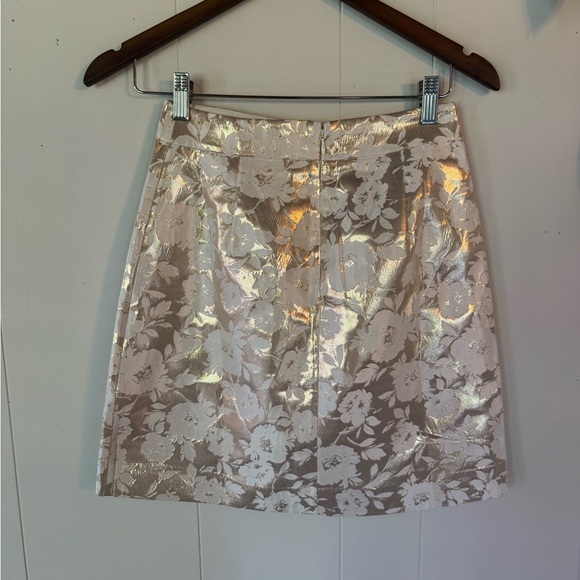 J. Crew Rose Gold Floral Blouse & Skirt Set - Picture 3 of 15